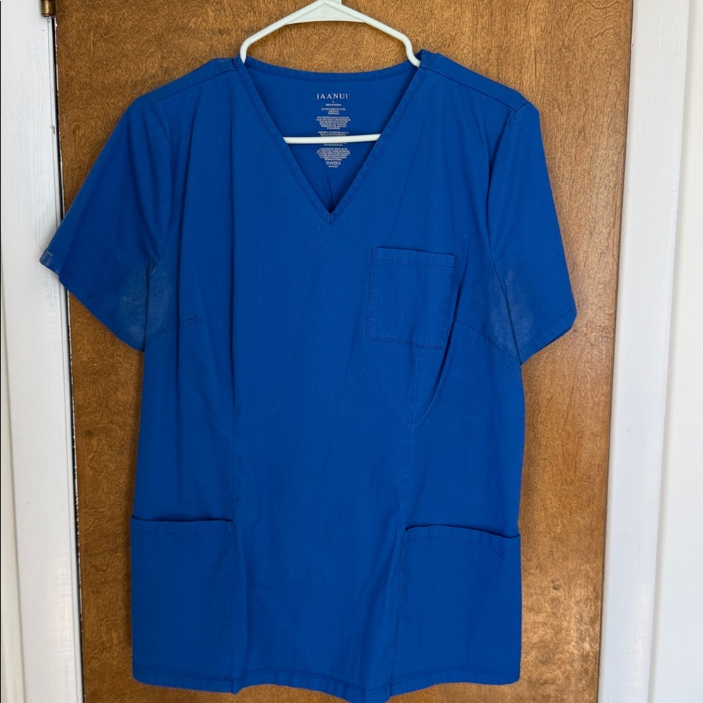 Jaanuu Royal Blue V-Neck Scrub Top